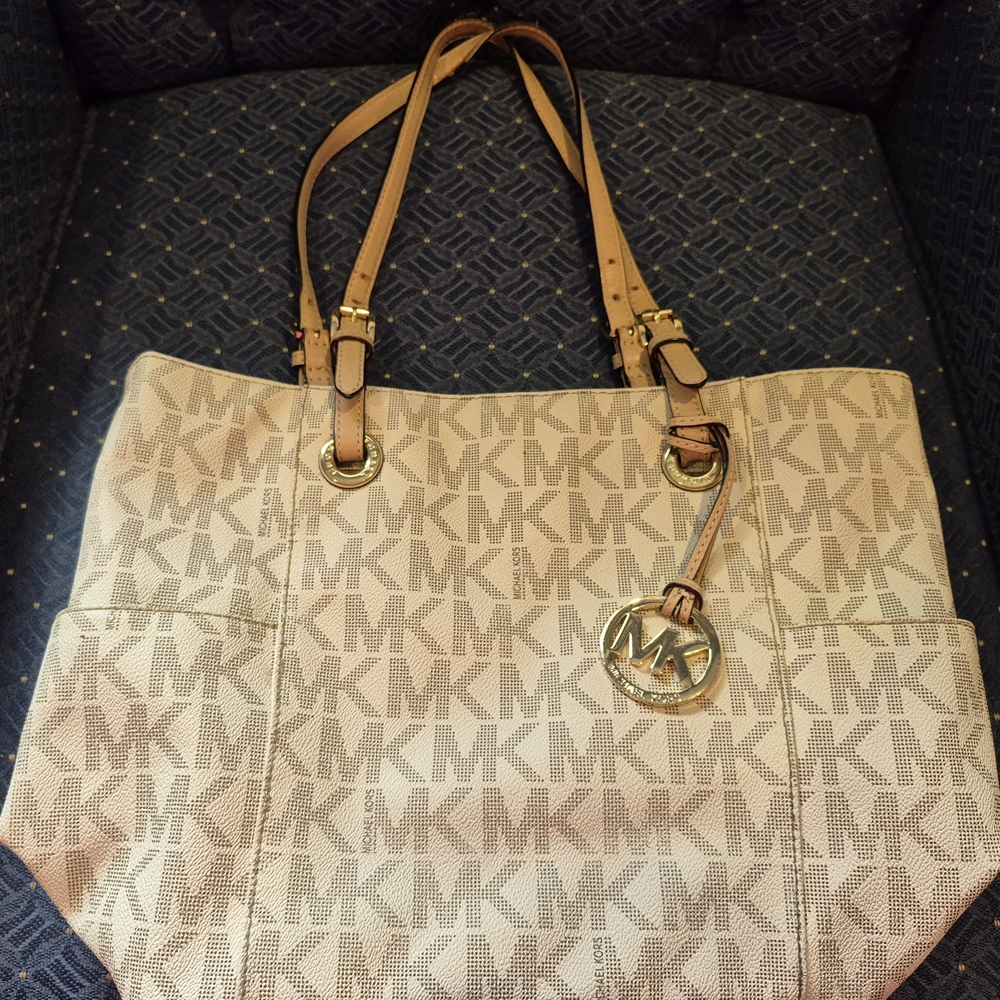 Michael Kors Beige Tote Bag